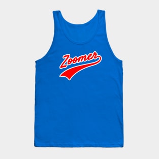 Zoomer with Text Tail Tank Top